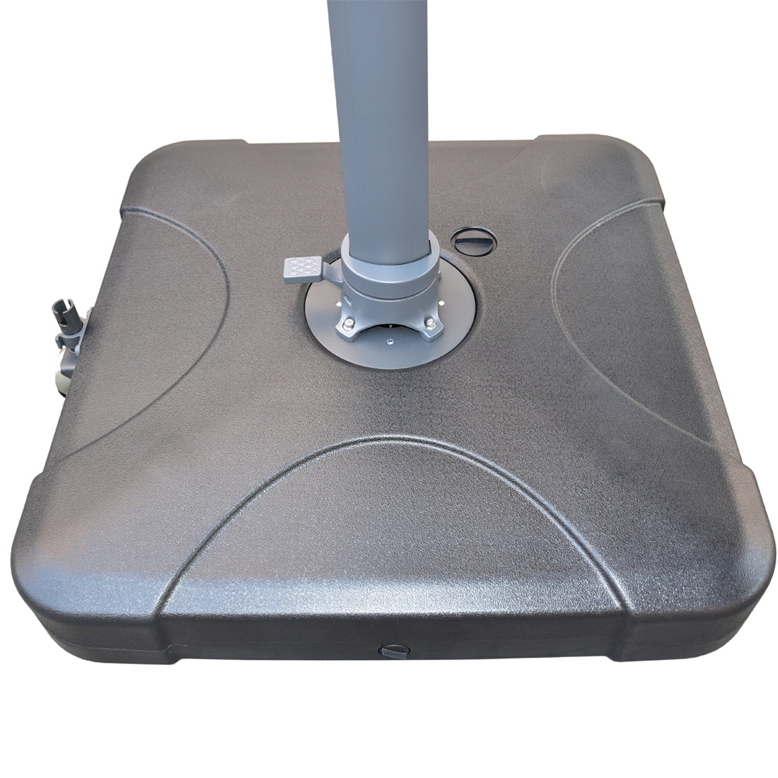 Santa Fe 3 x 4 metre cantilever umbrella in dark grey incl. water base and cover