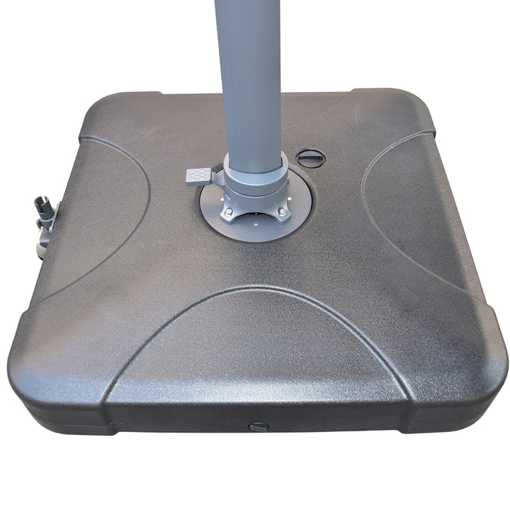 Santa Fe 3x4m Cantilever Umbrella - Light Grey (Includes Water Base &amp; Cover)