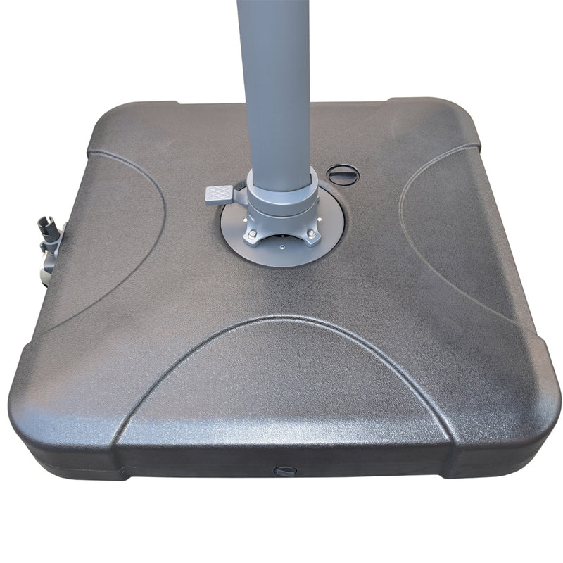 Santa Fe 3 x 4 metre cantilever umbrella in dark grey incl. water base and cover