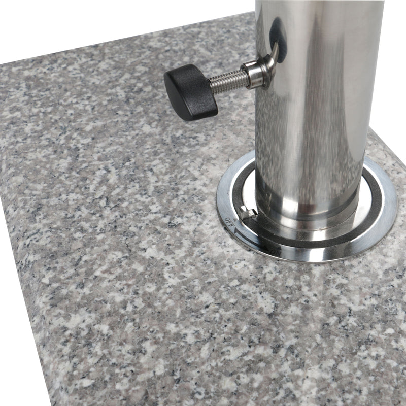 25kg granite half umbrella base rectangle