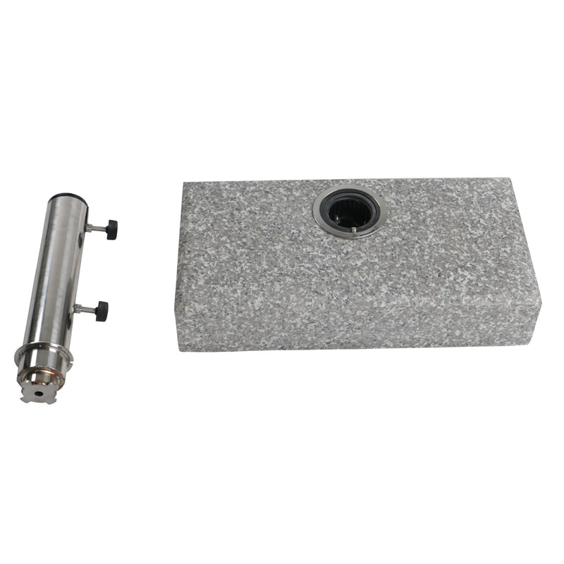 25kg granite half umbrella base rectangle