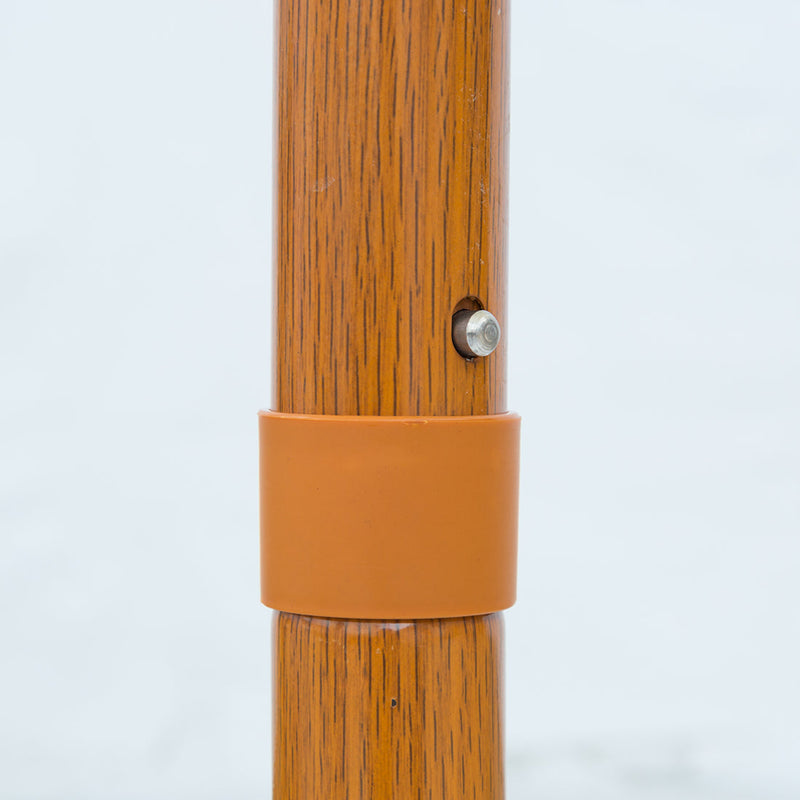 Cream - 3m octagonal "timber-look" aluminium umbrella with cover
