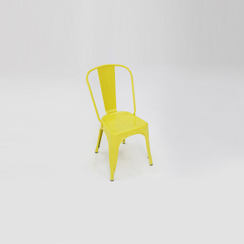 Paris Tolix Chair Yellow x4