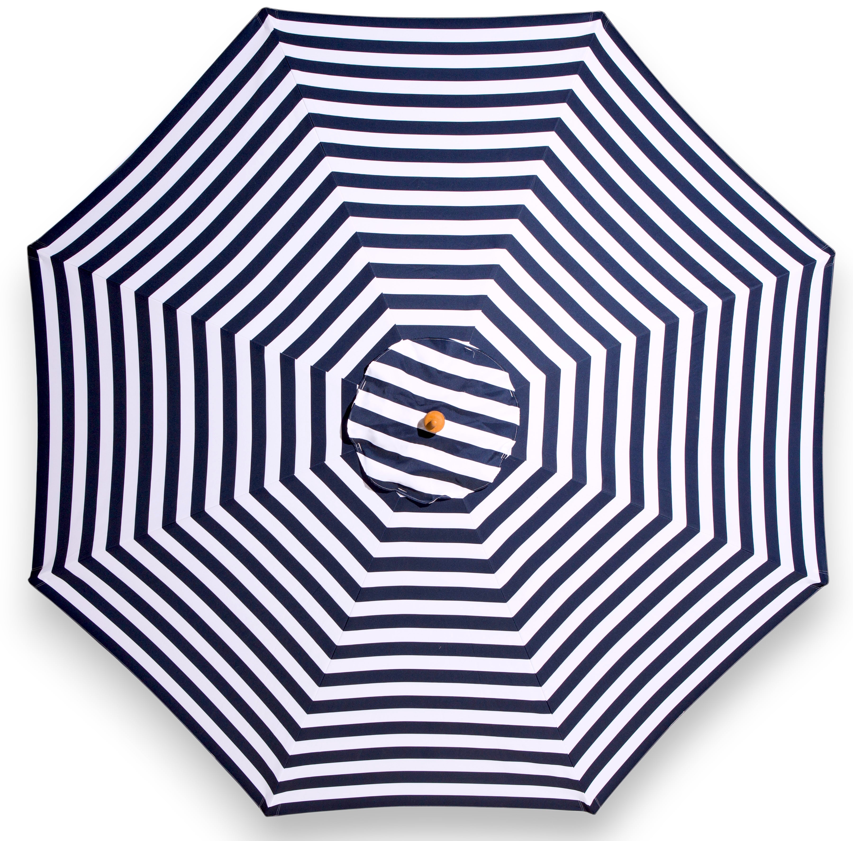 3 mt replacement canopy and cover for bamboo wood umbrella-Navy/white