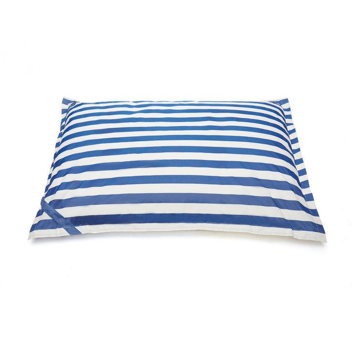 Lazy Days Floating Outdoor Beanbag - Navy &amp; White Stripe