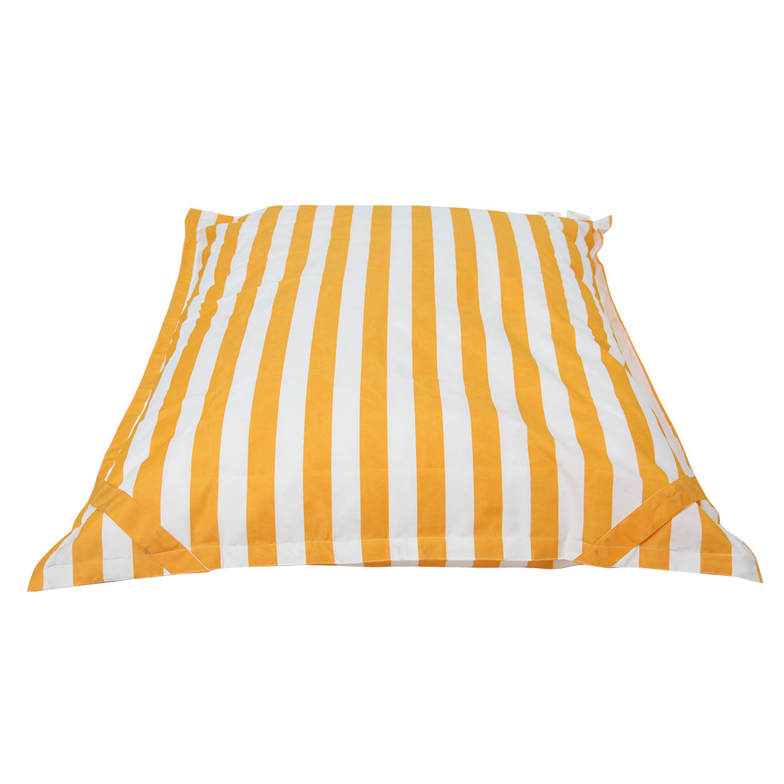 Lazy Days Floating Outdoor Beanbag Yellow and White Stripe