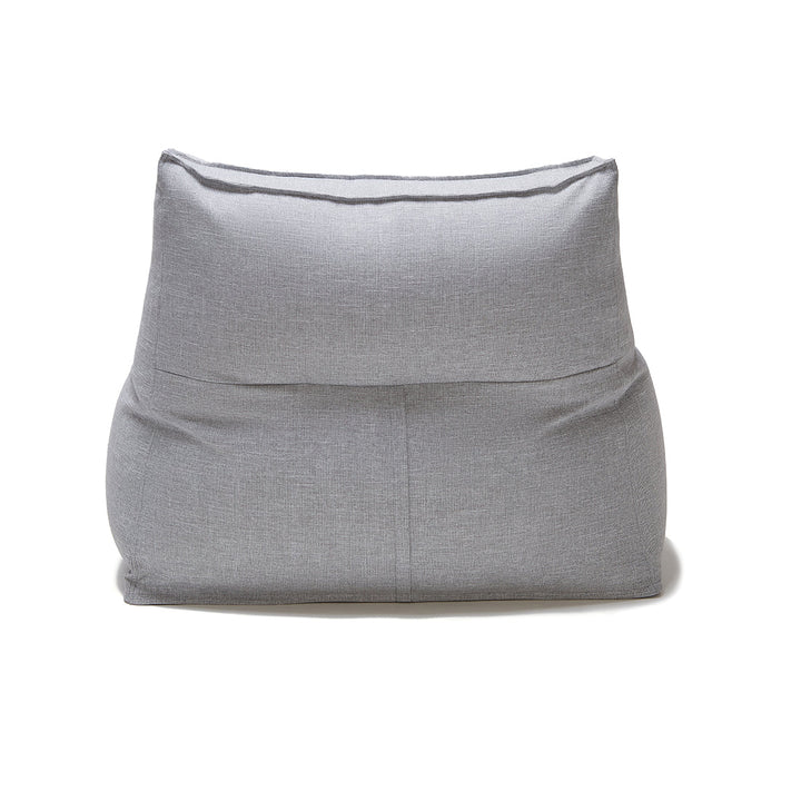 Superior Outdoor Beanbag Lounger &amp; Ottoman - Light Grey