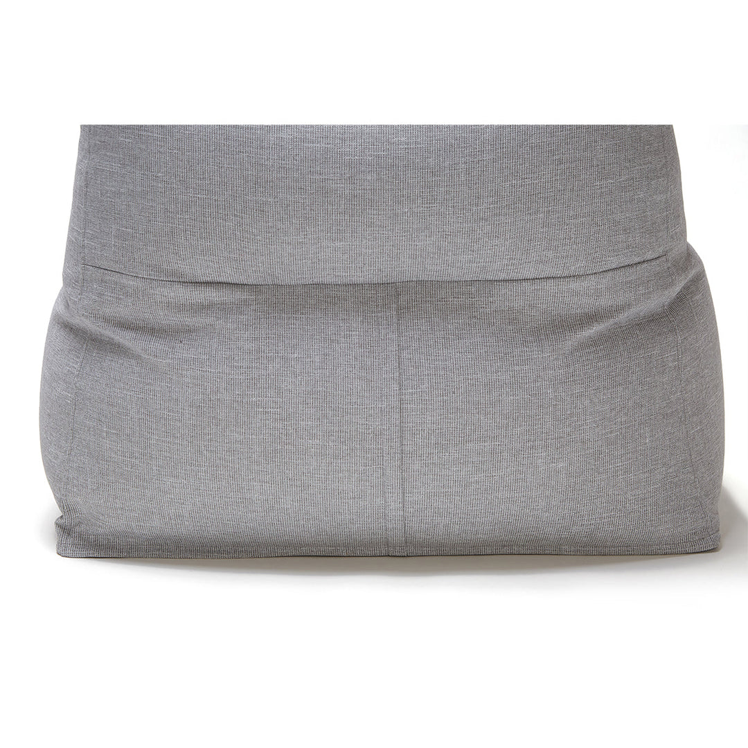 Superior Outdoor Beanbag Lounger &amp; Ottoman - Light Grey