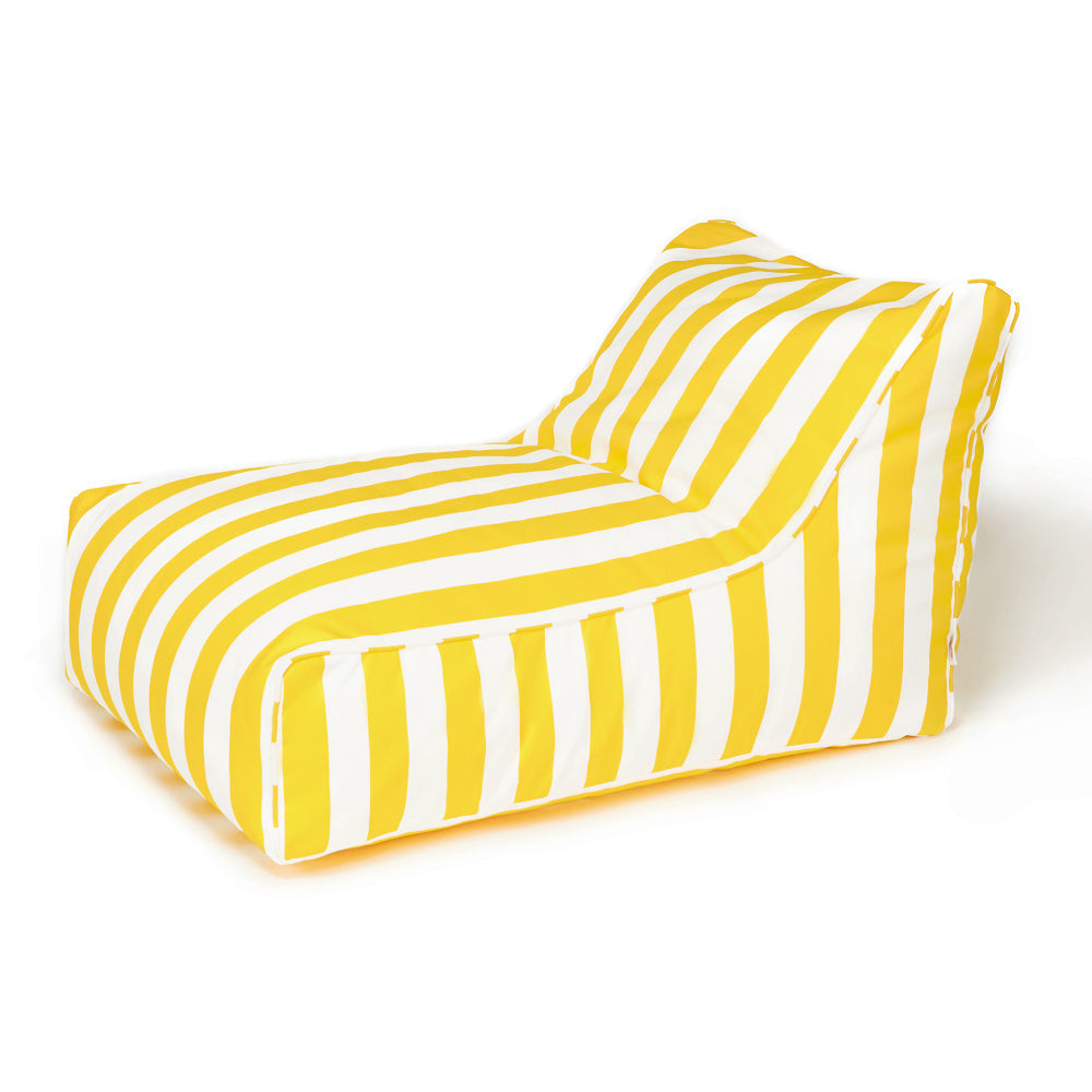 Chill Out Outdoor Beanbag Yellow and White Stripe