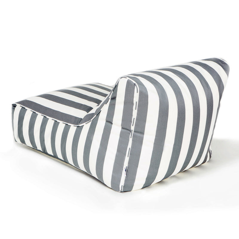 Chill Out Outdoor Beanbag Grey and White Stripe