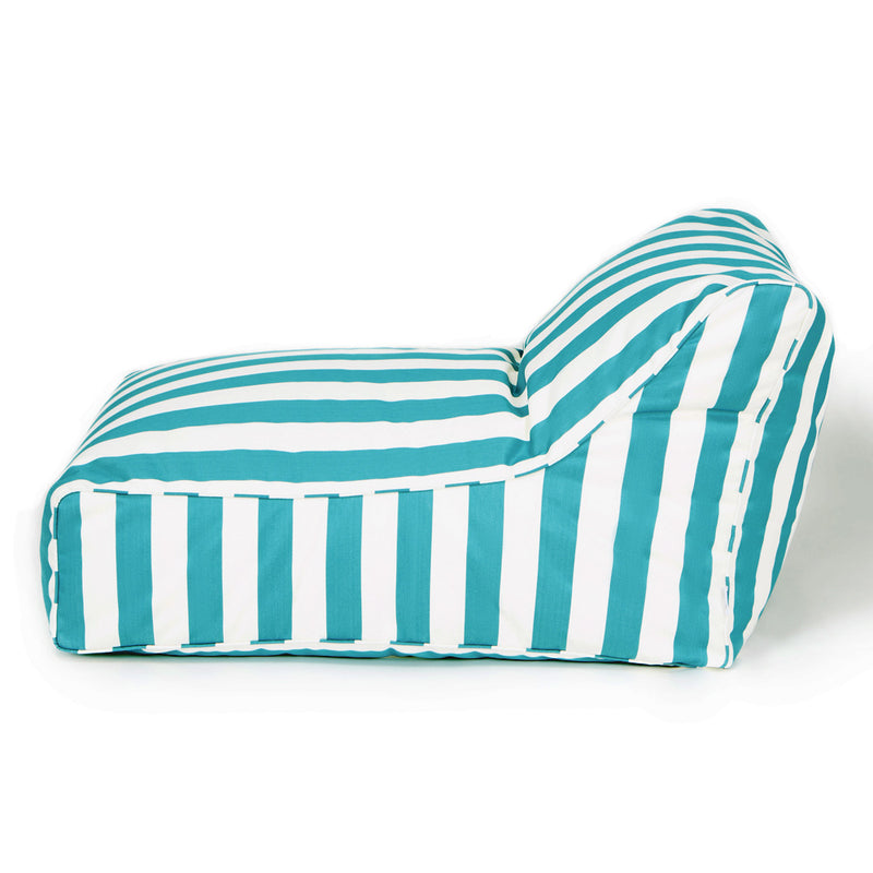Chill Out Outdoor Beanbag turquoise and White Stripe - Billy Fresh