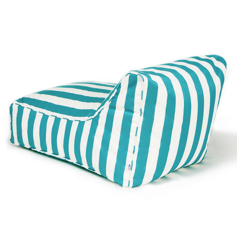 Chill Out Outdoor Beanbag turquoise and White Stripe