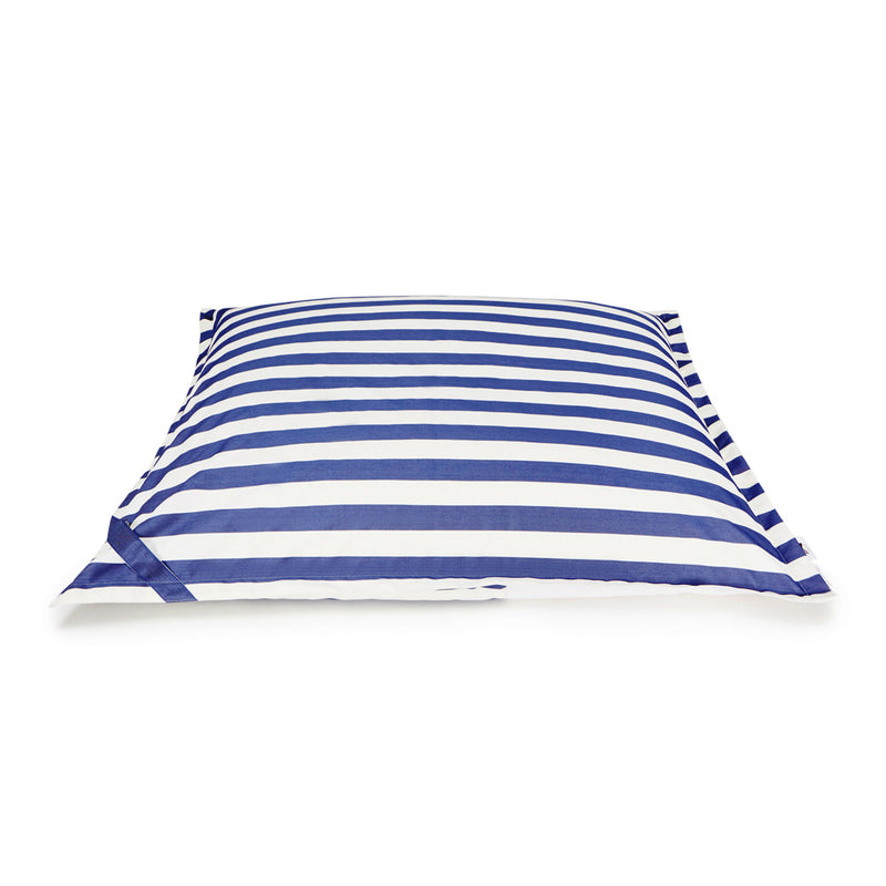 Lazy Days Floating Outdoor Beanbag Blue and White Stripe