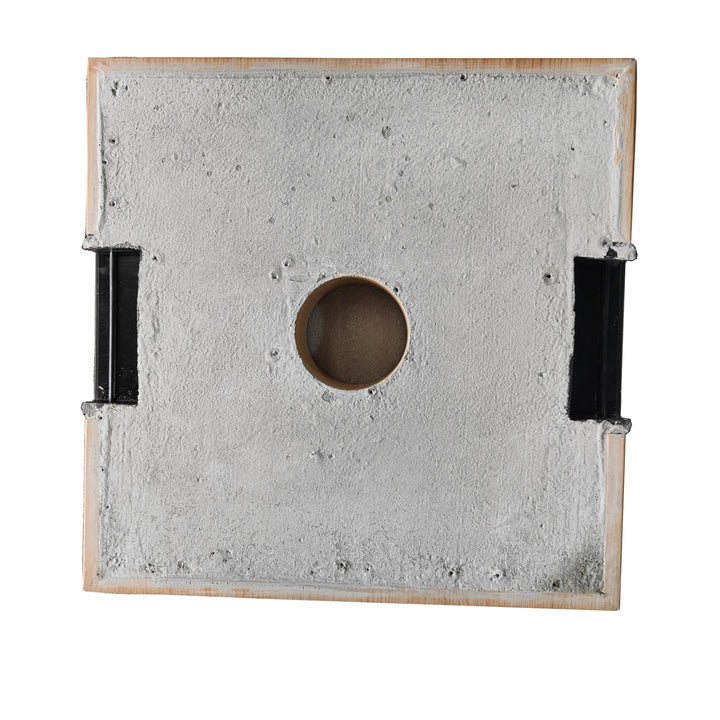 25kg Aluminium Umbrella Base - Timber-Look