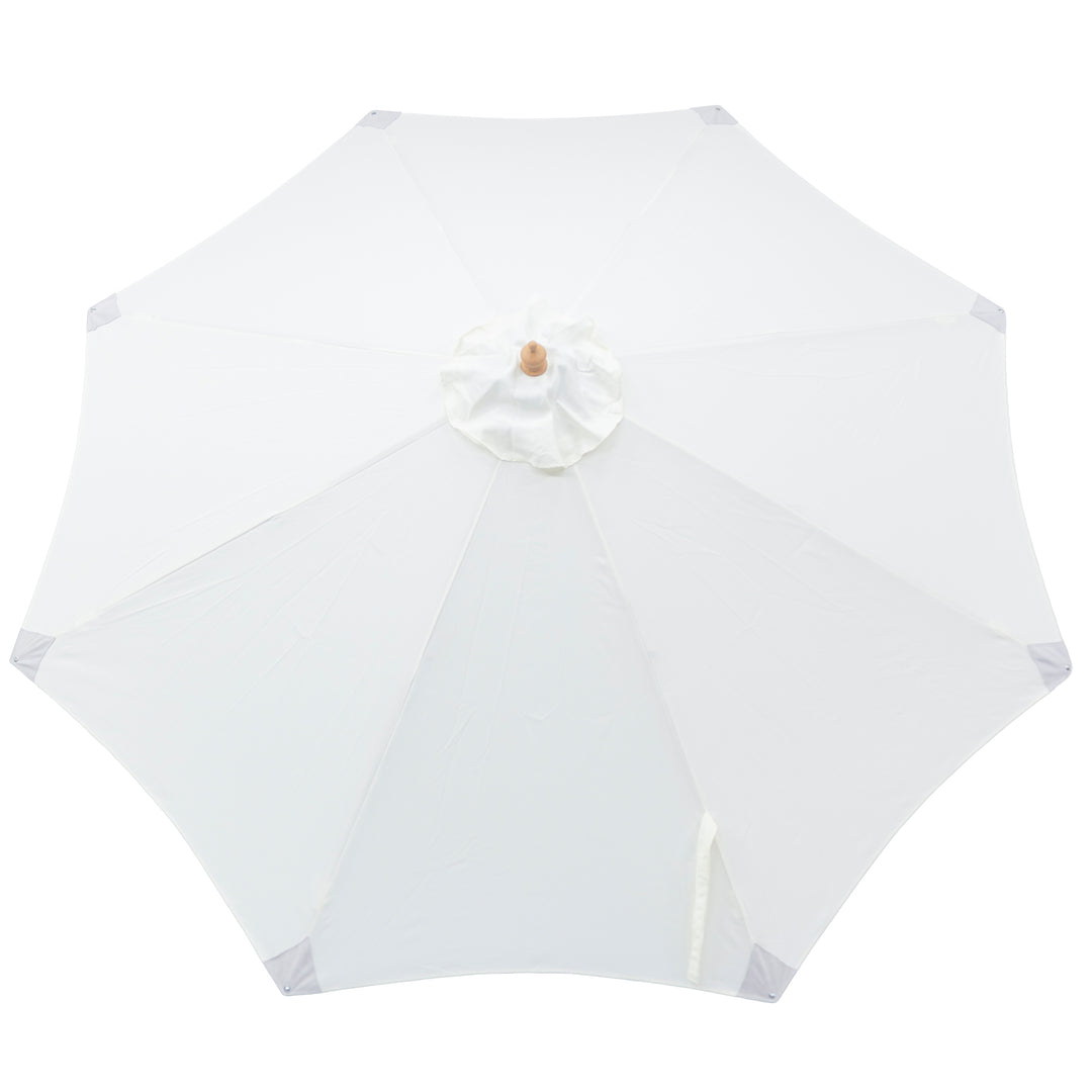 3m Deluxe Bamboo Umbrella with Cover - Cream