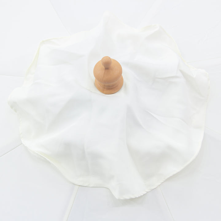 3m Deluxe Bamboo Umbrella with Cover - Cream