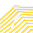 3m Deluxe Bamboo Umbrella with Cover - Yellow &amp; White Stripe