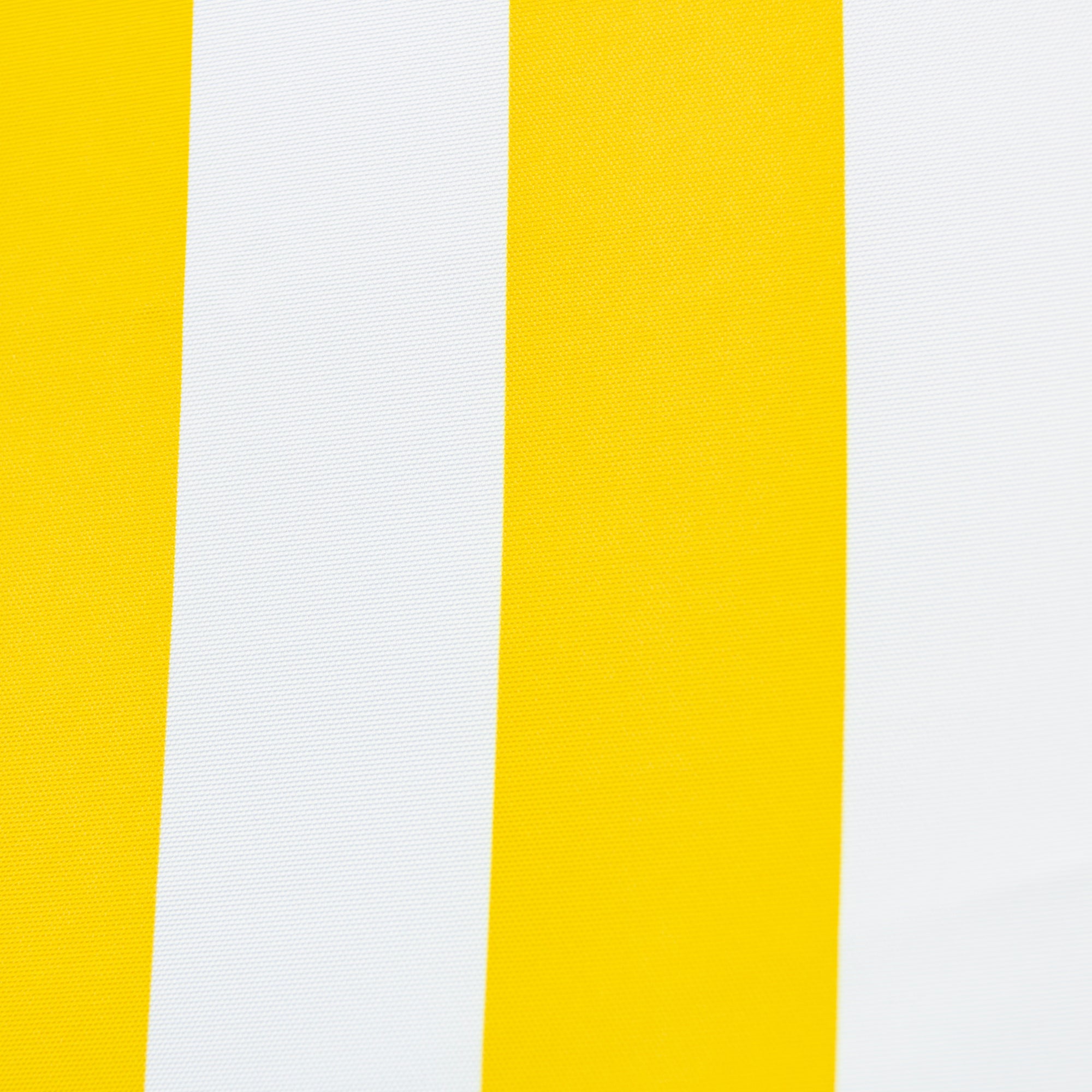 3m Deluxe Bamboo Umbrella with Cover - Yellow & White Stripe