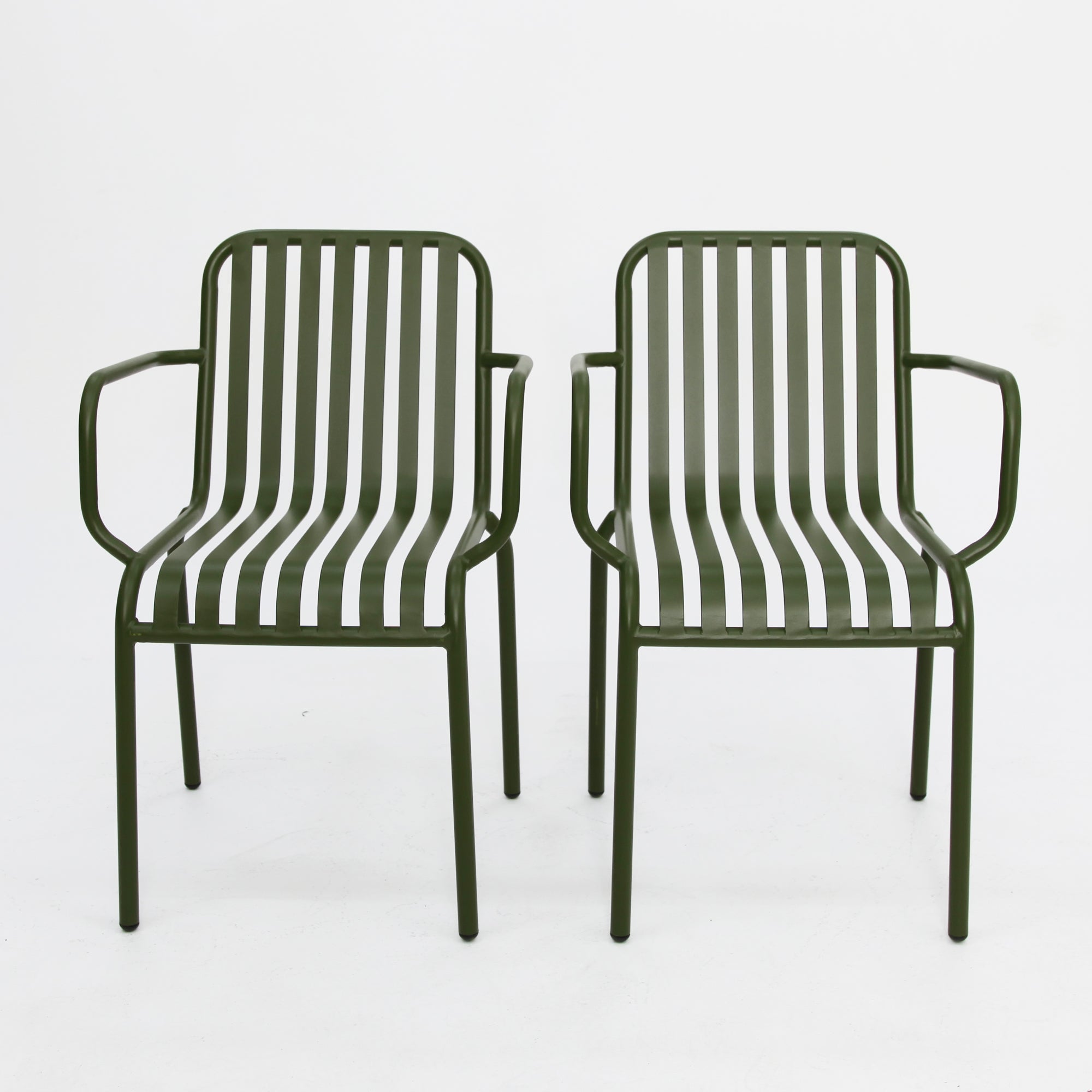 Bistro cafe chairs x 2-Green