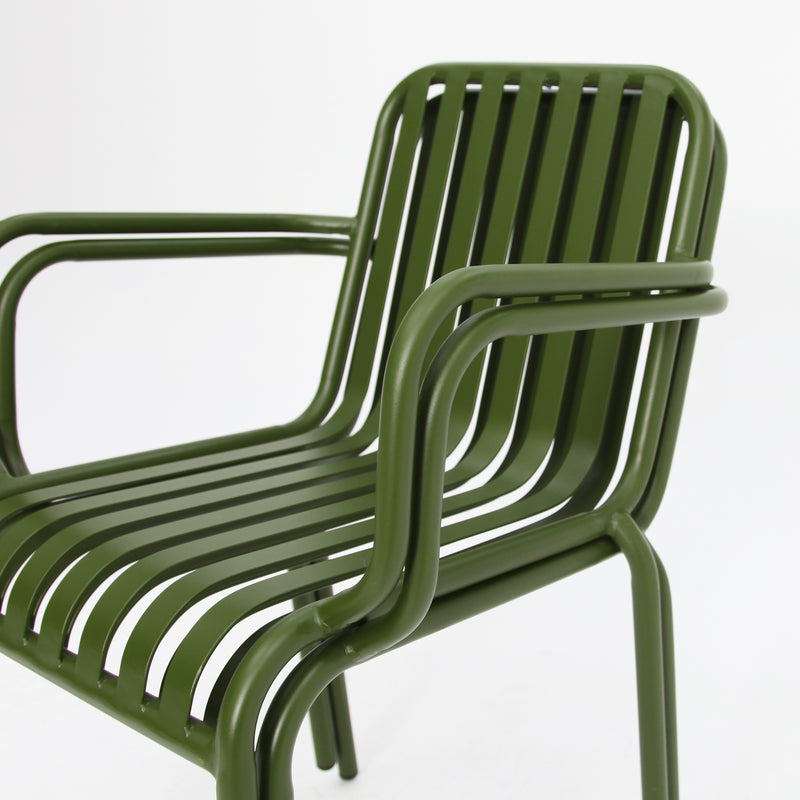 Bistro cafe chairs x 2-Green