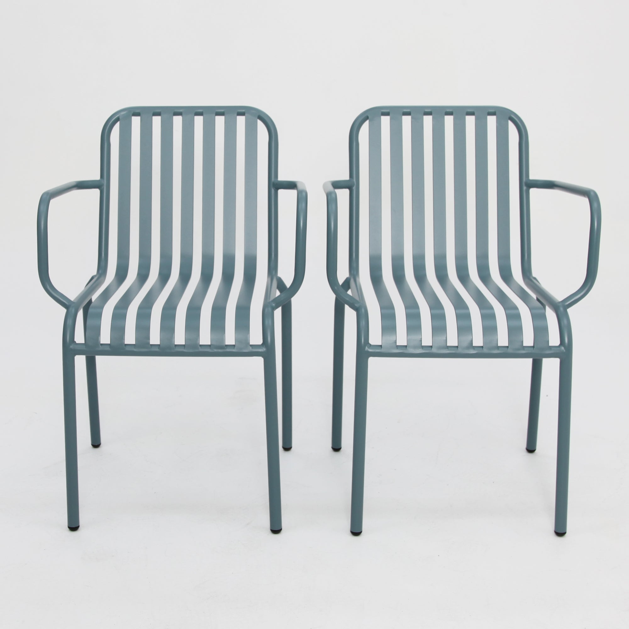 Bistro cafe chairs x 2-Blue
