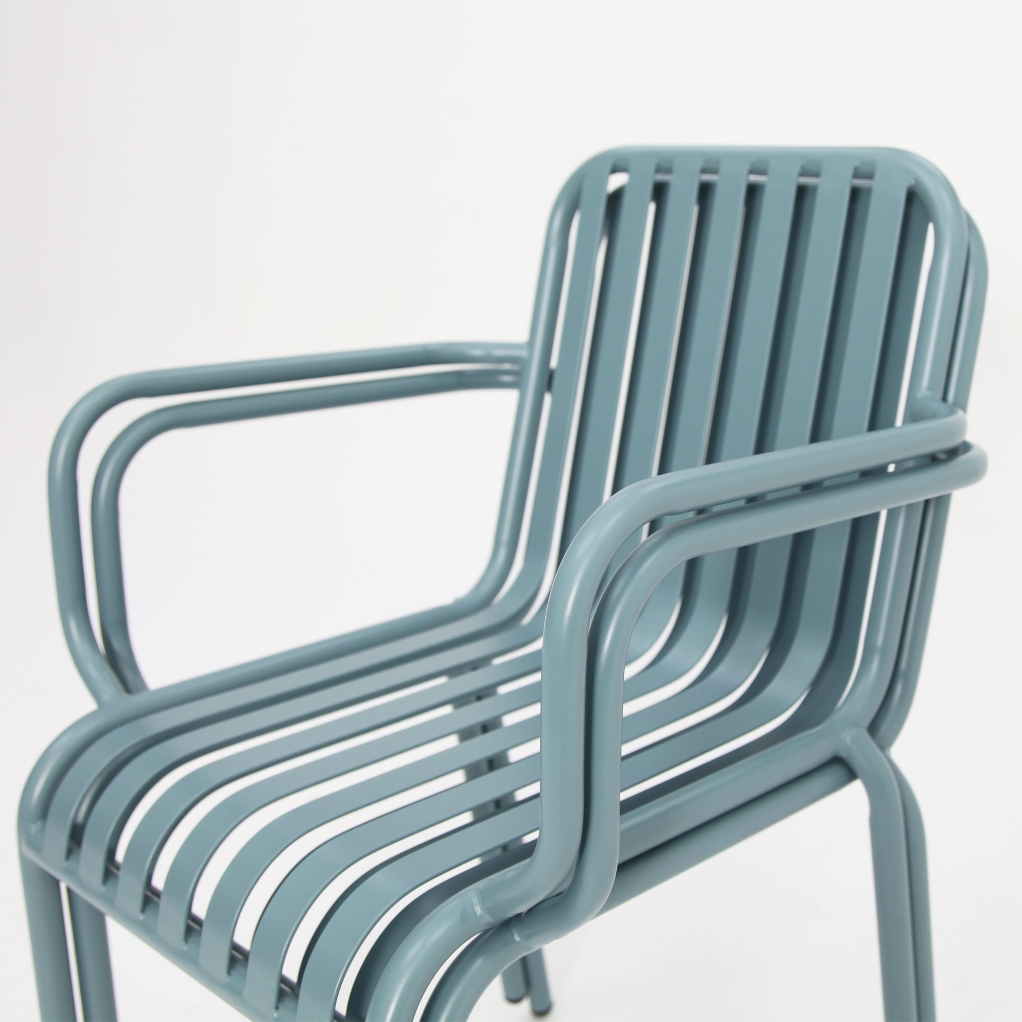 Bistro cafe chairs x 2-Blue