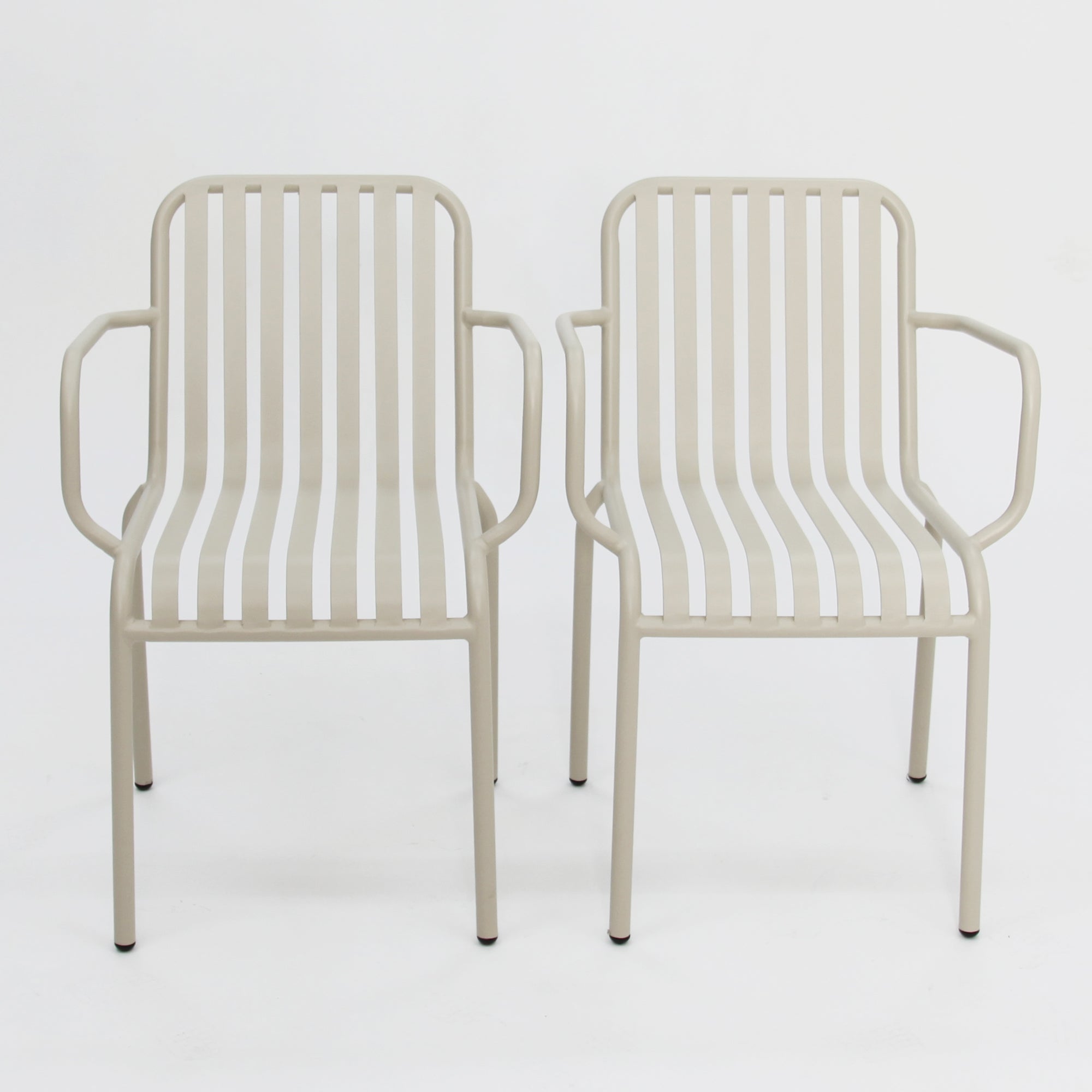 Bistro cafe chairs x 2-Beige
