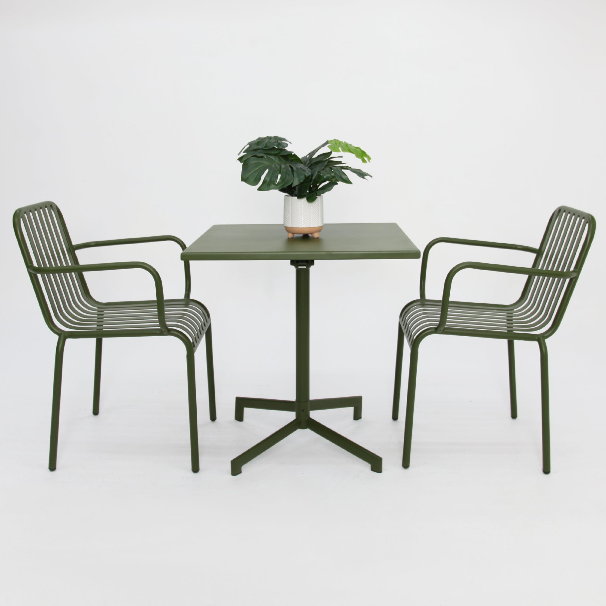 Regent 3 piece cafe set -green