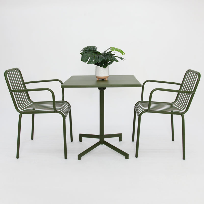 Regent 3 piece cafe set -green