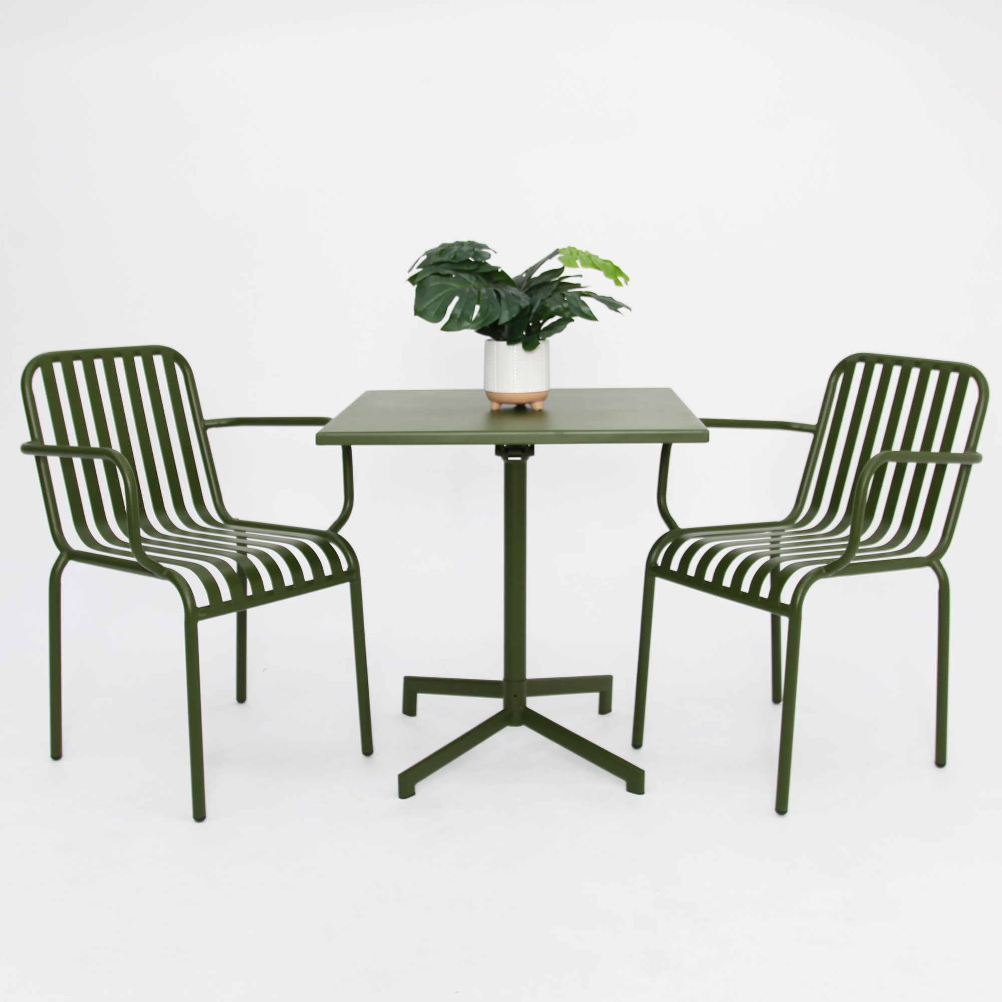 Regent 3 piece cafe set -green