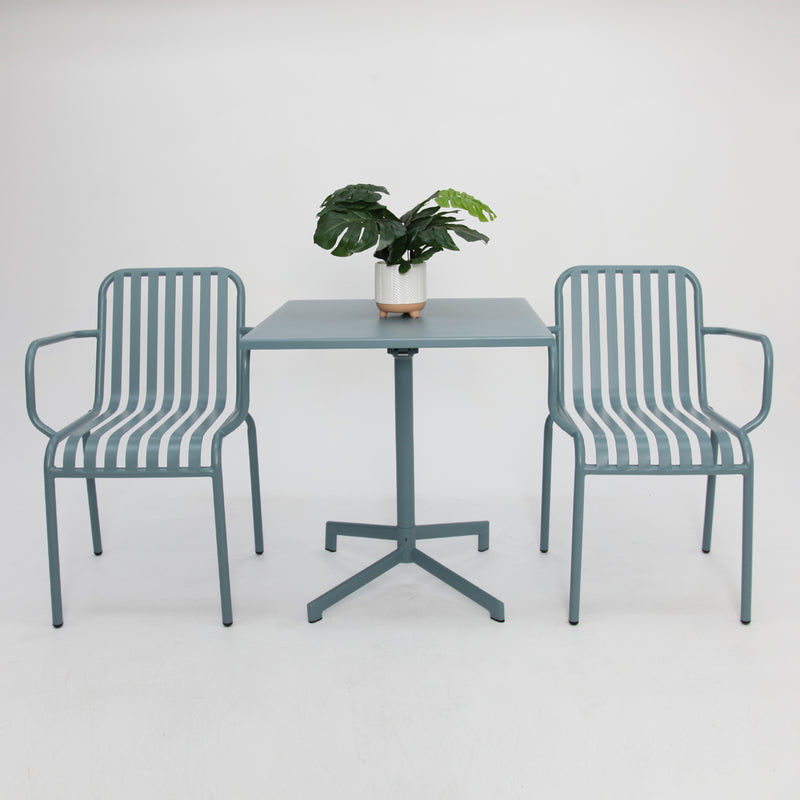 Regent 3 piece cafe set -Blue