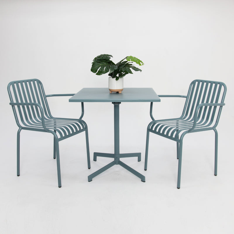 Regent 3 piece cafe set -Blue