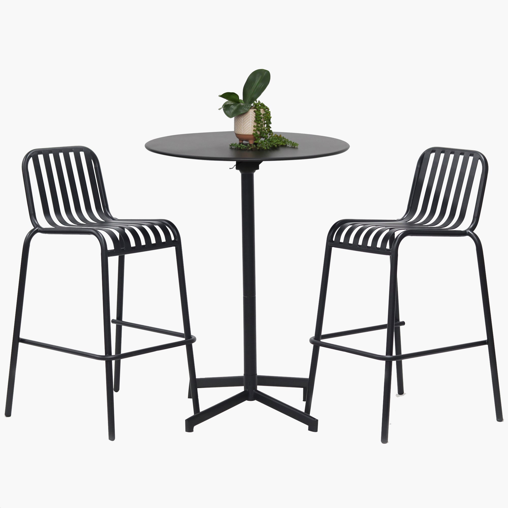 Bistro 3 piece Bar set -Black
