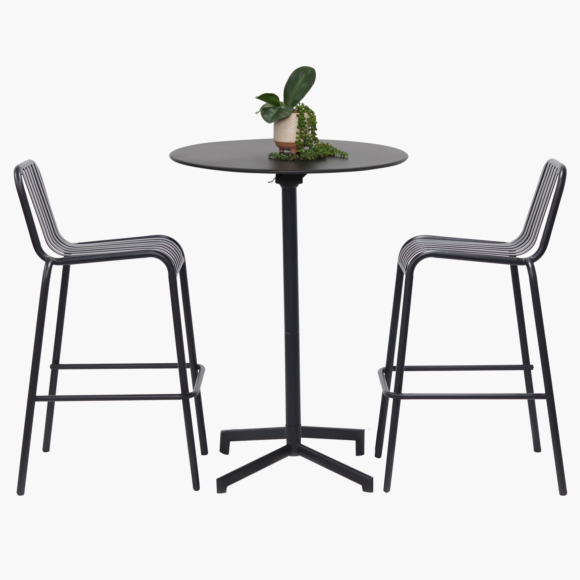 Bistro 3 piece Bar set -Black