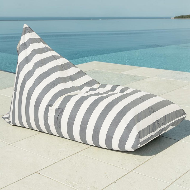 Relax sack outdoor beanbag-grey/white