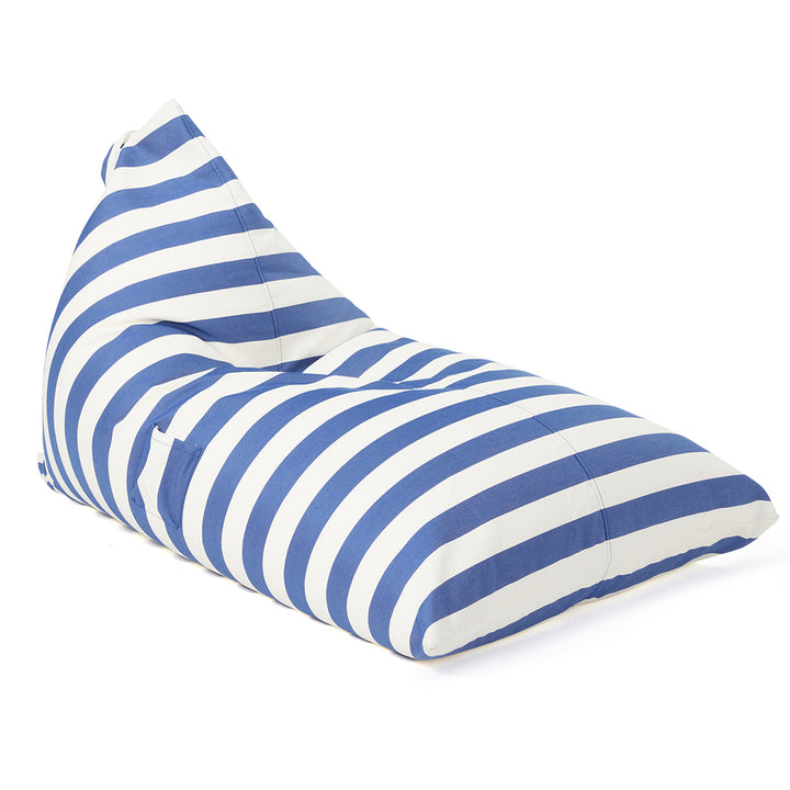Relax sack outdoor beanbag-Navy/white
