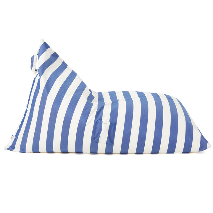 Relax sack outdoor beanbag-Navy/white