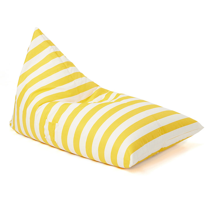 Relax sack outdoor beanbag-Yellow/white