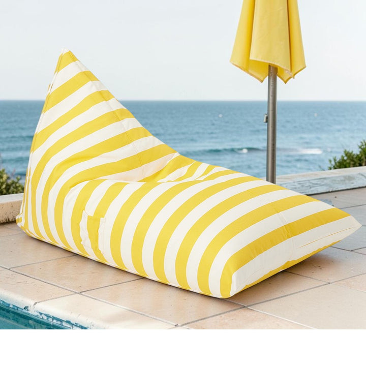 Relax sack outdoor beanbag-Yellow/white