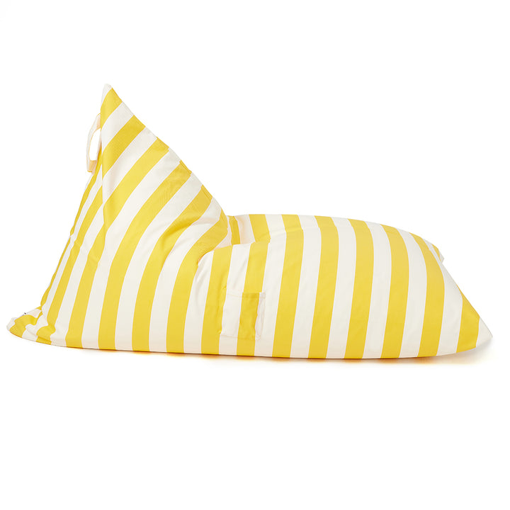 Relax sack outdoor beanbag-Yellow/white