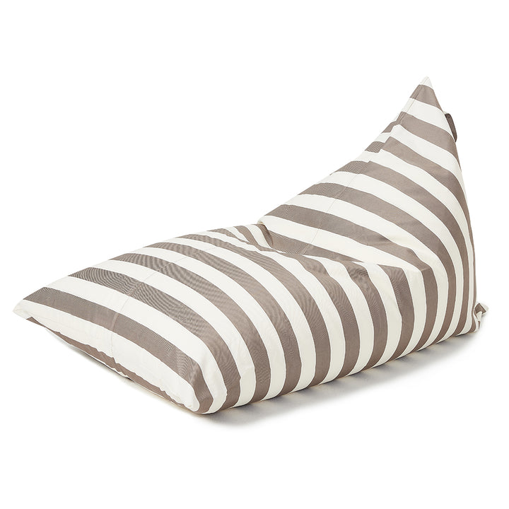 Relax sack outdoor beanbag-Taupe/white