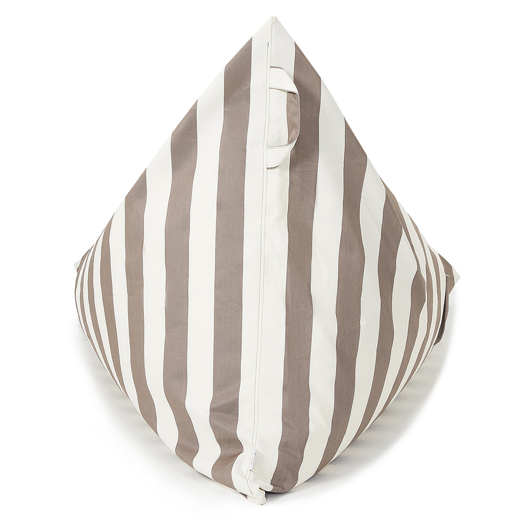 Relax sack outdoor beanbag-Taupe/white