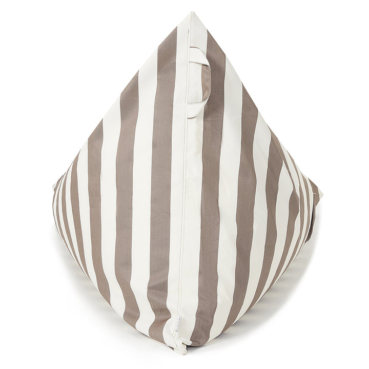 Relax sack outdoor beanbag-Taupe/white