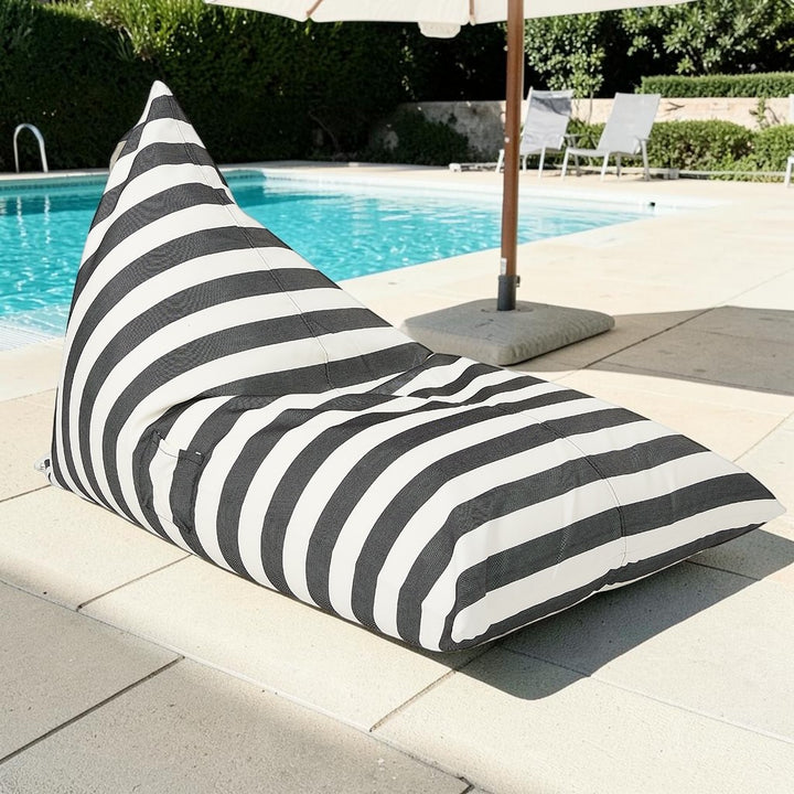 Relax sack outdoor beanbag-Charcoal/white