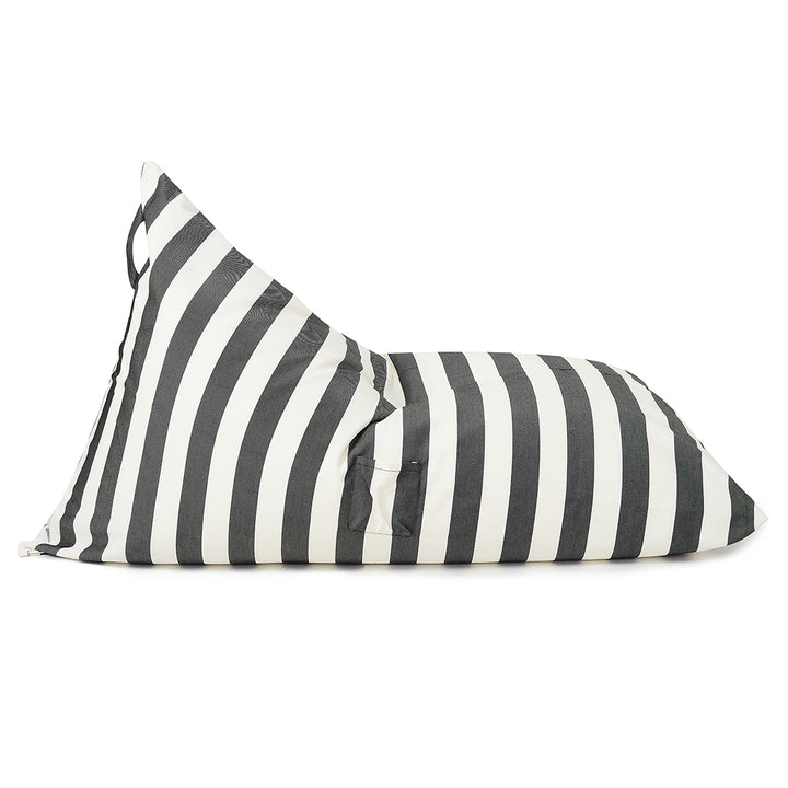 Relax sack outdoor beanbag-Charcoal/white
