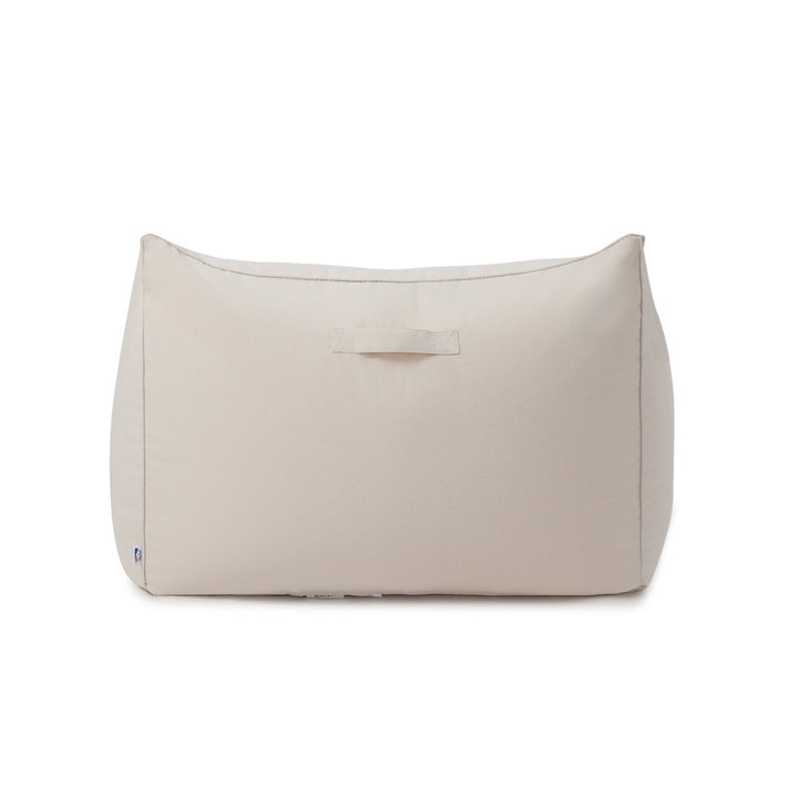 Mantra  single outdoor beanbag with ottoman-Cream