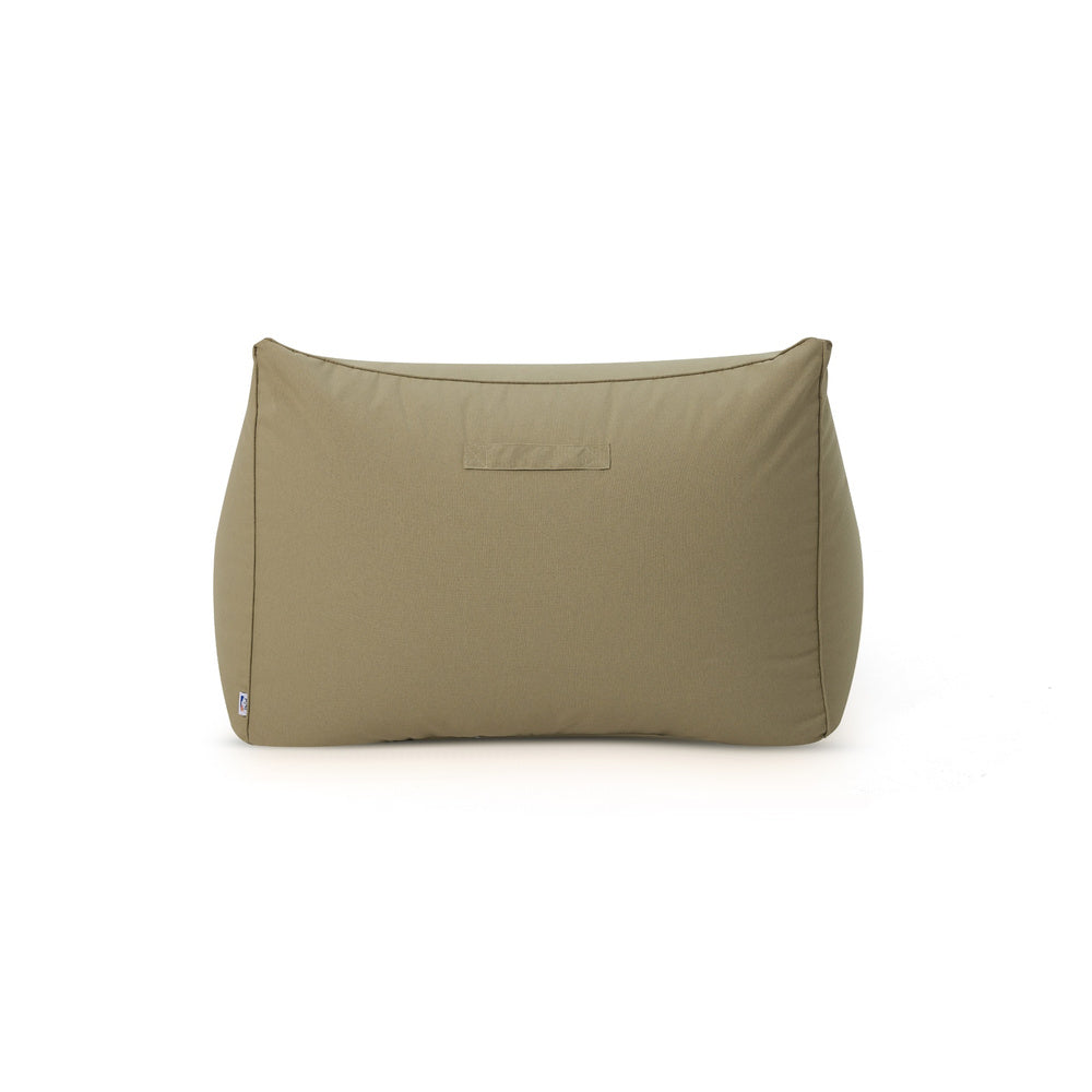 Mantra  single outdoor beanbag with ottoman-sage green