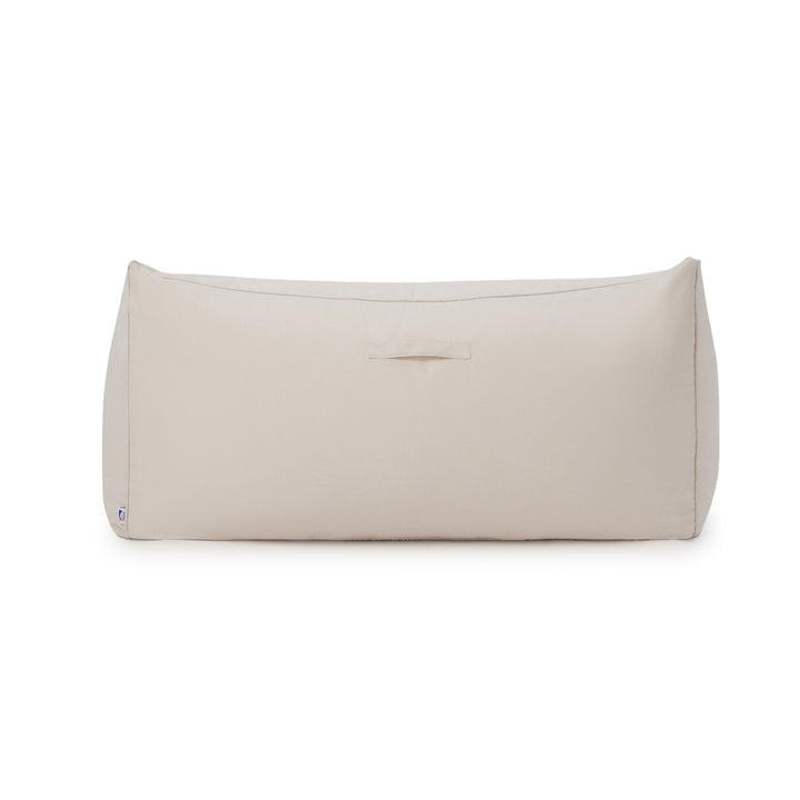 Mantra double outdoor beanbag with ottoman-cream