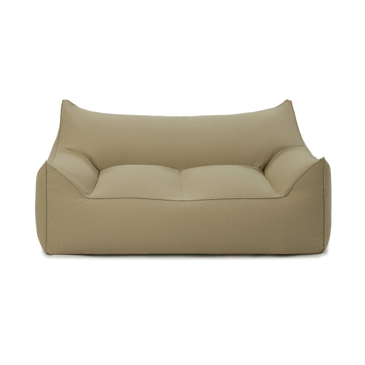 Mantra double outdoor beanbag with ottoman-sage green