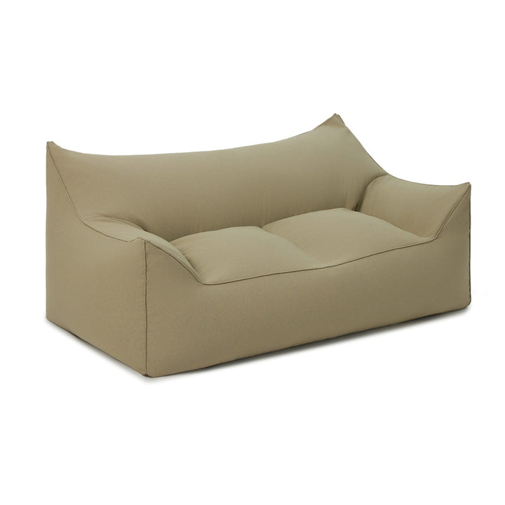 Mantra double outdoor beanbag with ottoman-sage green